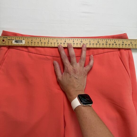 TALBOT Signature Women Straight Leg Ankle Pants Mango Spicy Size 4 - Picture 6 of 11